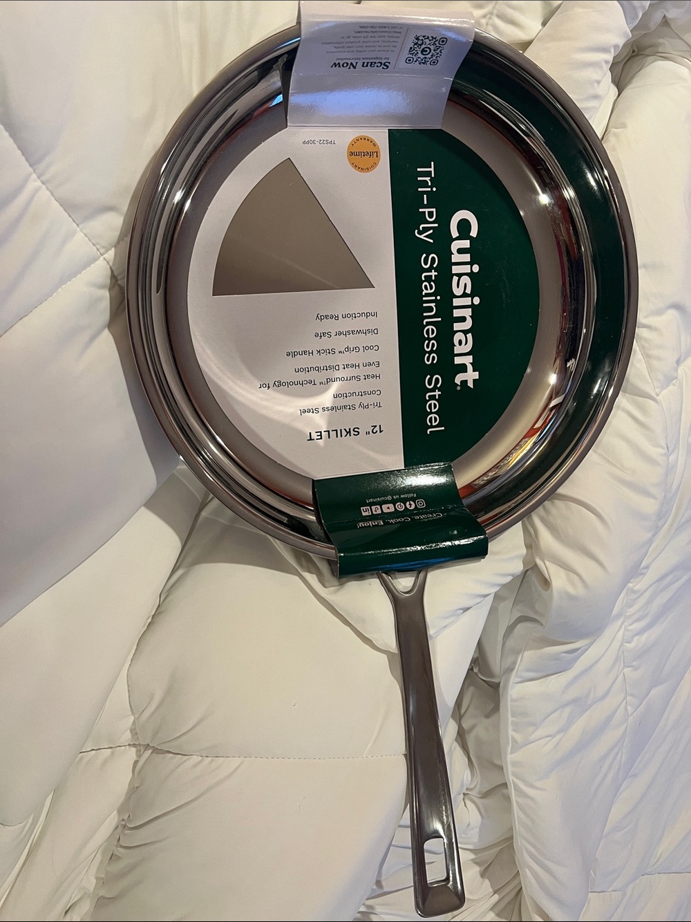 Cuisinart Stainless Steel Tri-ply stainless steel 12” Skillet